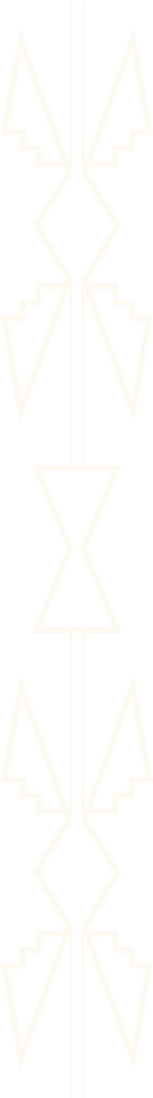 The original Osage Nation ribbon work pattern, before translation onto bone